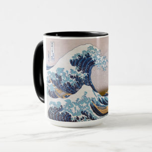 Tsunami-Welle vor Kanagawa Japan von Hokusai Tasse