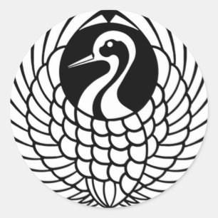 Tsuru Crane Aufkleber