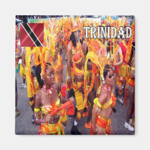 TT006 TRINIDAD, Trinidad Tobago, Karneval, Kühlsch Magnet
