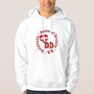 TT CIRCULAR ACRONYM LOGO DOKTOR DER DIVINITÄT HOODIE