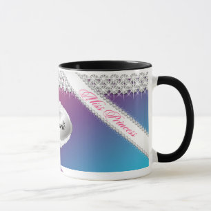 TT-Diamant Bliss-personalisierte brünette Tasse  