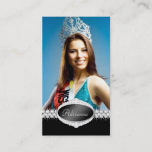 TT-Diamant Bliss-Schönheits-Festzug-Foto-Karte Visitenkarte