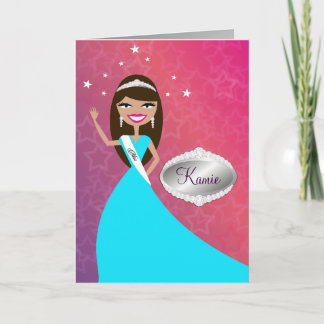 TT-Fräulein Beauty Prinzessin Brunette | Congratz Karte