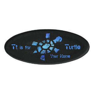 Tt ist für Schildkröte Namenschild