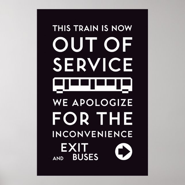TTC - Apology Out-Service-Poster Poster (Vorne)