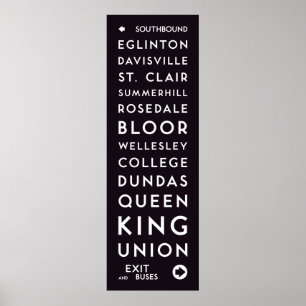 TTC - Poster long des stations sud