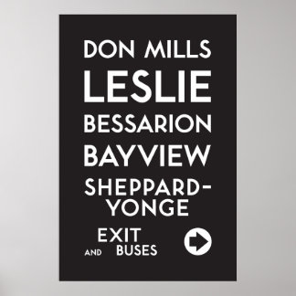TTC - Sheppard Don Mills Poster