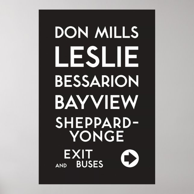 TTC - Sheppard Don Mills Poster (Vorne)
