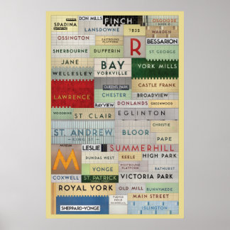 TTC - Typografisches Stationsposter Poster
