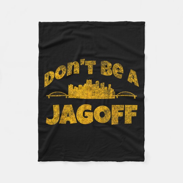 Ttsburgh Jagoff Yinz Funny Yinzer Steel City 412 H Fleecedecke (Vorderseite)