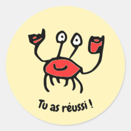 Tu as réussi, petit crabe ! – Autocollants