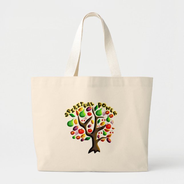 Tu Bishvat Jumbo Stoffbeutel (Vorne)