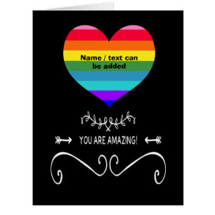 Tu Es Extraordinaire ! Coeur arc-en-ciel