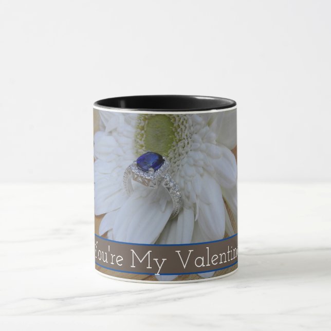 Tu es ma tasse de café Diamond Sapphire Valentine (Centre)