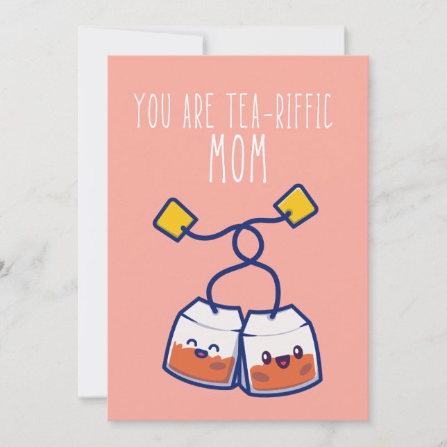 Tu es une carte de jour pour maman punny riffée de (Devant)
