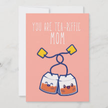 Tu es une carte de jour pour maman punny riffée de
