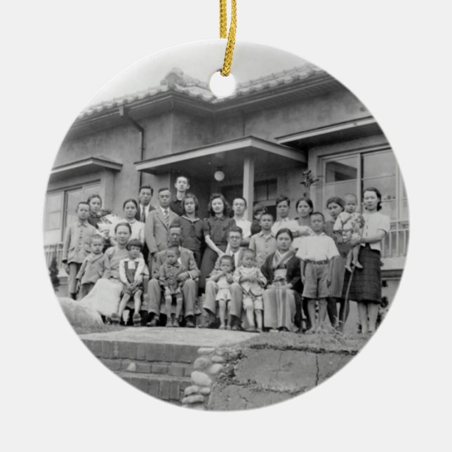 Tu Family Picture Keramik Ornament (Vorne)