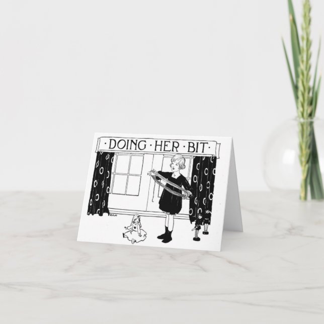 Tu ihr Stück Dankeskarte (Vorderseite)