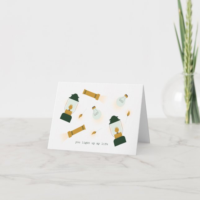 Tu illumines ma carte Valentine (Devant)