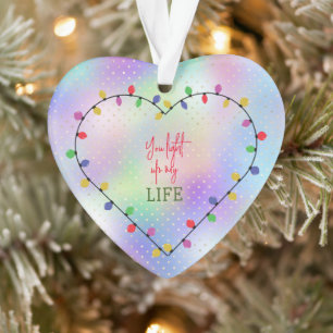 Tu illumines Ma Vie Lumières De Noël Coeur