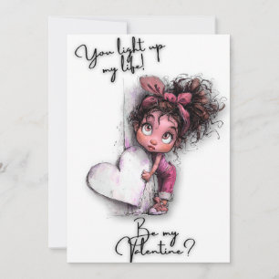 "Tu illumines mon cœur"  Carte de la Saint-Valenti