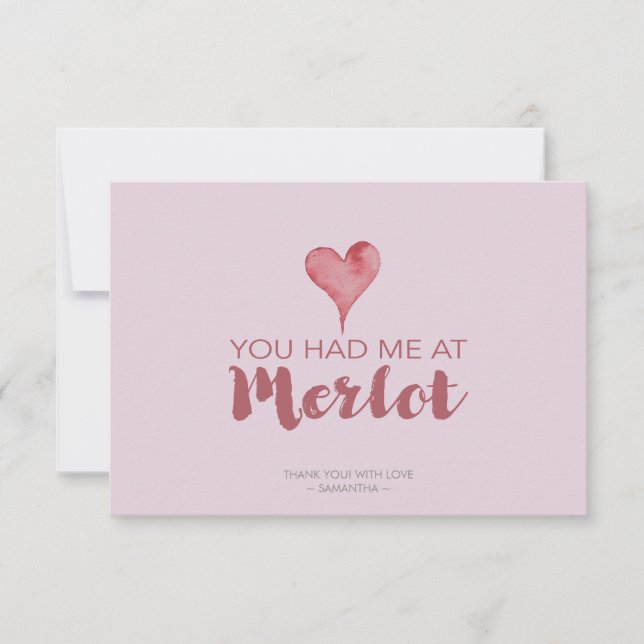 Tu m'as eu au Merci de Merlot Valentine (Devant)