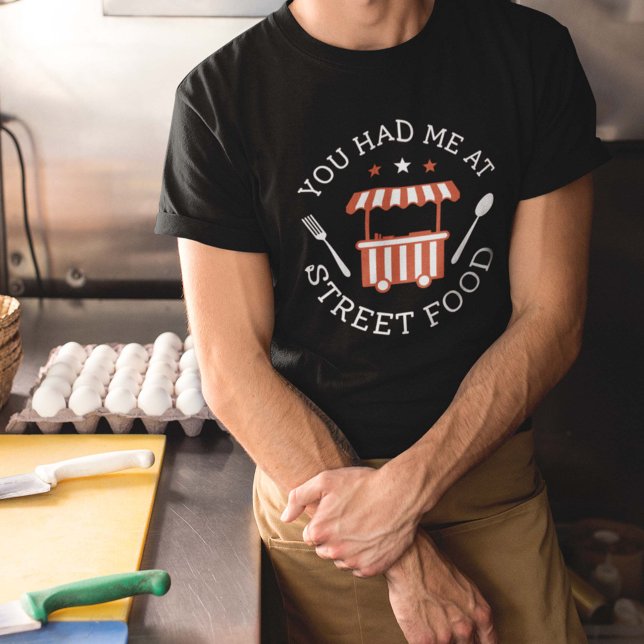 Tu M'As Eu Au T-shirt Street Food (Créateur téléchargé)