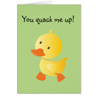 Tu me caresses de la carte de voeux de canard drôl