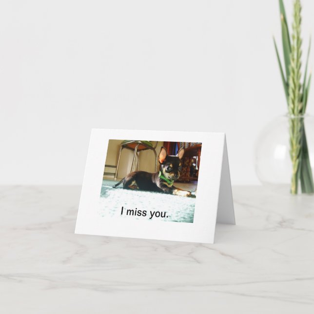 Tu me manques ta carte (Devant)