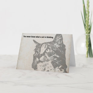 Tu ne connais jamais un chat qui pense à une carte
