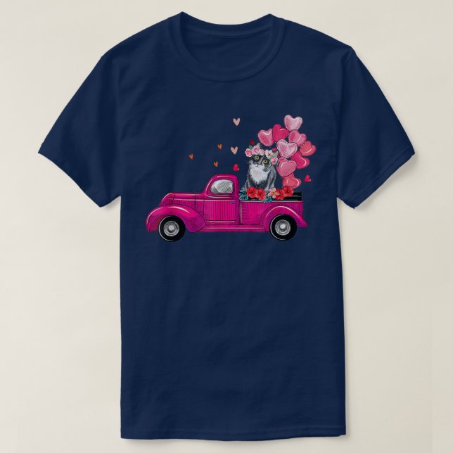 tu niedlich LKW Katzenjunge Valentinstag Kostümjun T-Shirt (Design vorne)