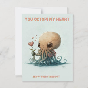 Tu Octopi mon coeur, carte Valentine