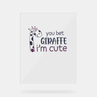 Tu paries Giraffe Je suis mignonne