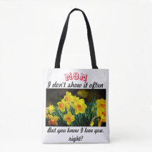 Tu sais que je t'aime Sac fourre-tout