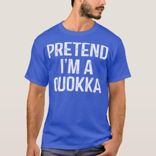 Tu so, als ob ich ein Quokka Funny Lazy Halloween- T-Shirt