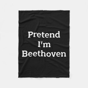 Tu so, als wäre ich Beethoven Costume Funny Music  Fleecedecke