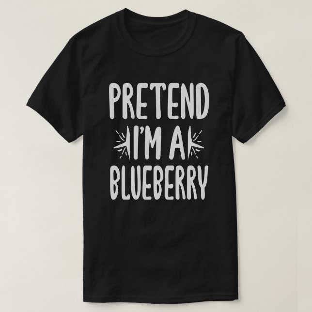 Tu so, als wäre ich ein Blueberry-Easy Halloween-K T-Shirt (Design vorne)