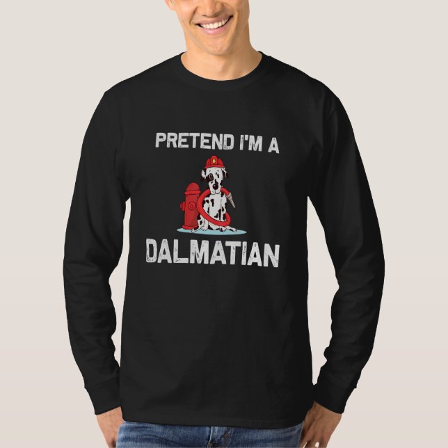 Tu so, als wäre ich ein Dalmatiner Kostüm-Hallowee T-Shirt (Vorderseite)