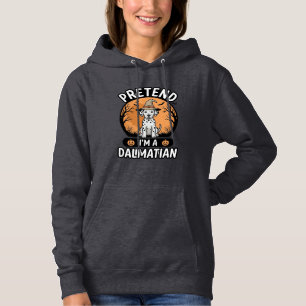 Tu so, als wäre ich ein dalmatinischer Halloween-H Hoodie