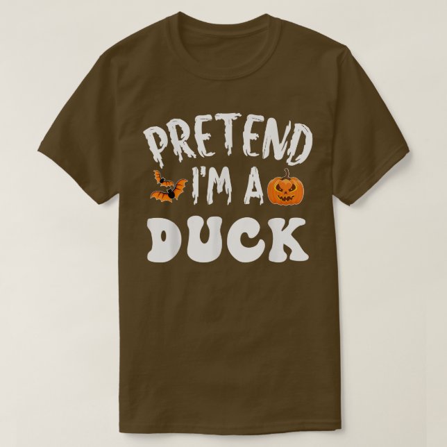 Tu so, als wäre ich ein Duck Halloween Kostüm Männ T-Shirt (Design vorne)