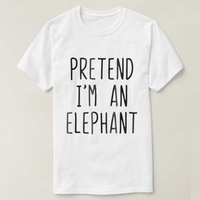 Tu so, als wäre ich ein elegantes Kostüm Halloween T-Shirt (Design vorne)