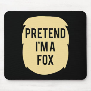 Tu so, als wäre ich ein Fox-Kostüm-lustiges Hallow Mousepad