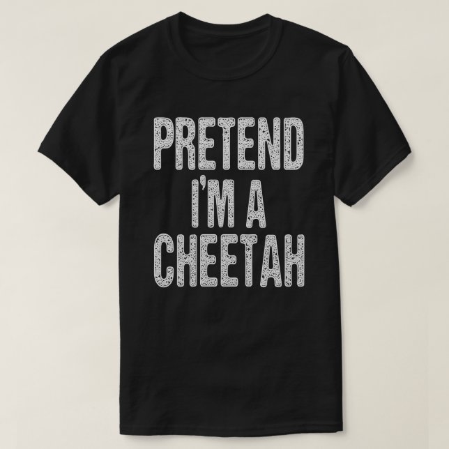 Tu so, als wäre ich ein Geparden-Party mit leichte T-Shirt (Design vorne)