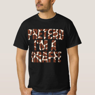 Tu so, als wäre ich ein Giraffe Funny Halloween T-Shirt