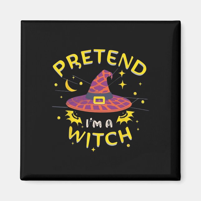 Tu so, als wäre ich ein Hexenghost-Kostüm Magnet (Vorne)