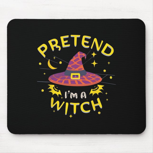Tu so, als wäre ich ein Hexenghost-Kostüm Mousepad (Vorne)