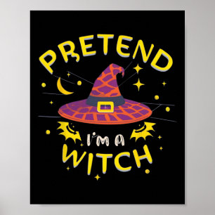 Tu so, als wäre ich ein Hexenghost-Kostüm Poster