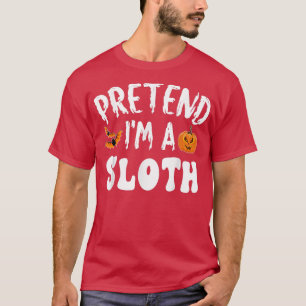 Tu so, als wäre ich ein lockiges Halloween-Kostüm T-Shirt