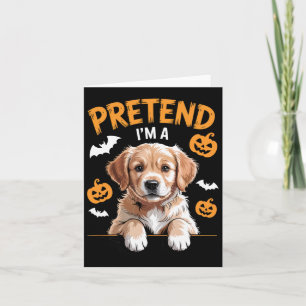 Tu so, als wäre ich ein lustiges Halloween-Kostüm Karte