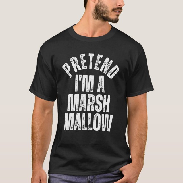 Tu so, als wäre ich ein Marshmallow Lazy Halloween T-Shirt (Vorderseite)